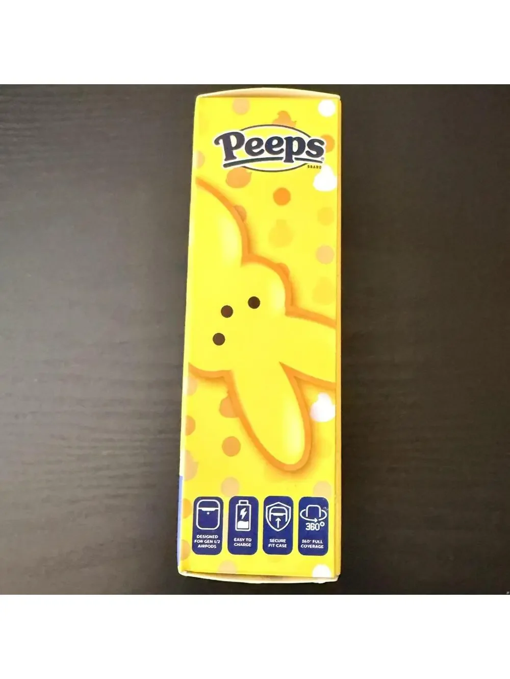 NIB Peeps‎ Blue Silicone Airpod case Apple Gen 1 & 2 Easter Basket Stuffer